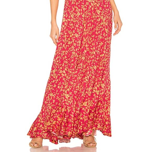 Free People Under The Moonlight Pink Floral Maxi Dress - Picture 7 of 7